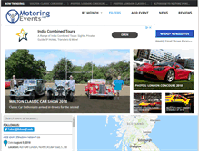 Tablet Screenshot of motoringevents.net